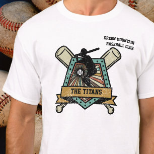 Baseball Softball Club Team League Name Number T-Shirt