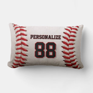 Baseball Softball Custom Name and Number Lumbar Cushion