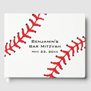 Baseball Softball Design Guest Book