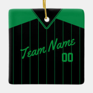 Baseball Softball Jersey Personalised Ceramic Ornament
