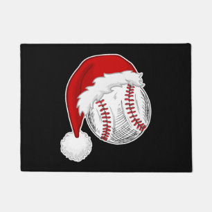 Baseball, Softball lovers - Xmas Santa Claus Hat Doormat