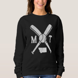 Baseball Softball Pitcher Catcher USA State Map Mo Sweatshirt