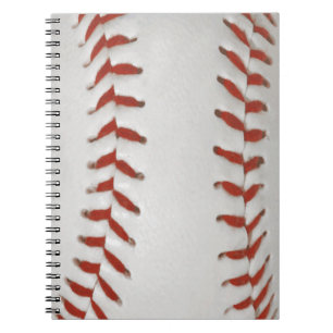 Baseball Softball Print Pattern Background Notebook