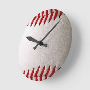 Baseball Softball Round Clock