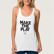 Baseball /Softball Shirt Tank Top For Women