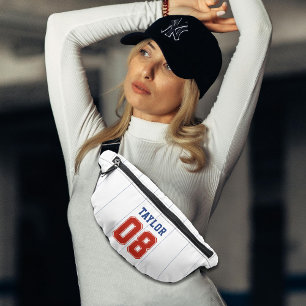 Baseball Softball Sport Pinstripe Bum Bags