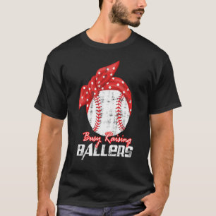 Baseball Softball Wife Mom Busy Raising Baller T-Shirt