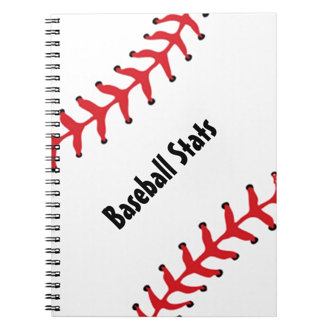 Baseball Spiral-Bound Notebook (Front)