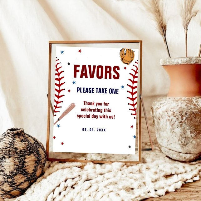 Baseball Sport Bay shower Birthday Favours sign (Creator Uploaded)