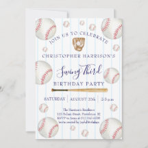 Baseball Sport Boy 3rd Birthday