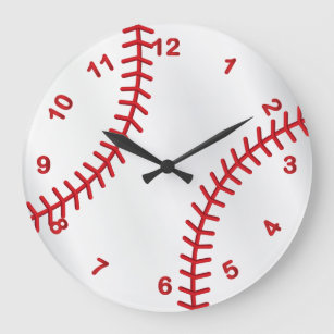 Baseball Sport Design Large Clock