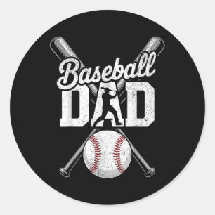 Baseball Sport Lovers For Fathers Day Classic Round Sticker