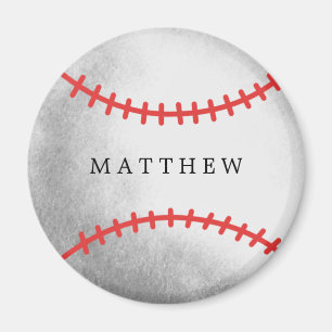 Baseball Sports Athlete with Name Magnet