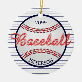 Baseball Sports Bar Christmas Ornament