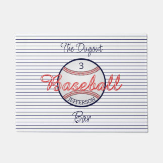 Baseball Sports Bar  Doormat