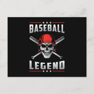 Baseball Sports Catcher Pitcher Bat Funny Gift Postcard