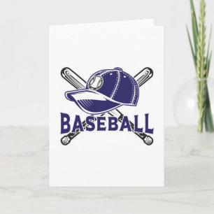 Baseball Sports Catcher Pitcher Funny Gift Idea Card