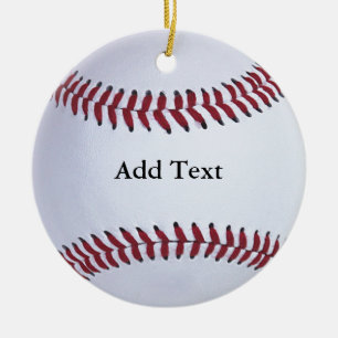 Baseball Sports Ceramic Ornament
