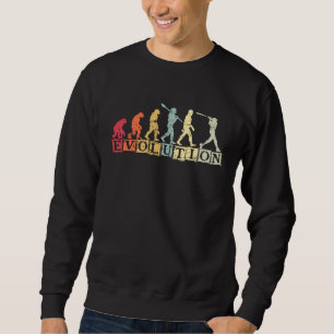 Baseball Sports Evolution Outfit Softball Baseball Sweatshirt