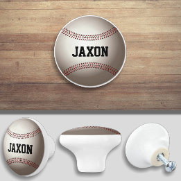 Baseball Sports Knob Cabinet Pull