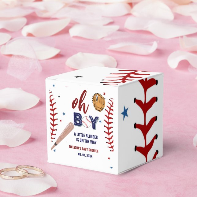 Baseball Sports Little slugger Boy Baby Shower Favour Box (Wedding)
