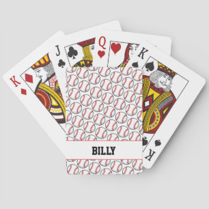 Baseball Sports NAME Team Kids Game Nite Fun Playing Cards