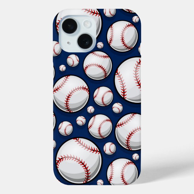 Baseball Sports Pattern Case-Mate iPhone Case (Back)