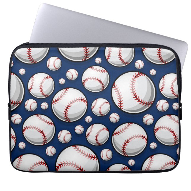 Baseball Sports Pattern Laptop Sleeve (Front)