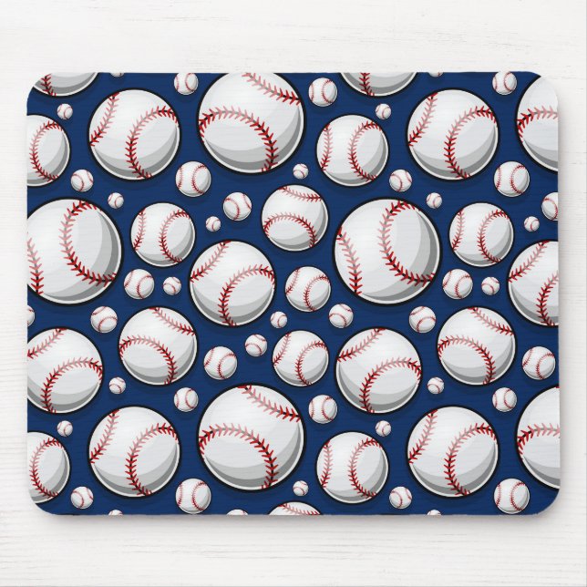 Baseball Sports Pattern Mouse Pad (Front)