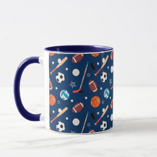 Baseball sports Pattern  Mug