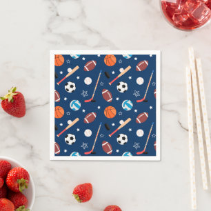 Baseball sports Pattern  Napkin