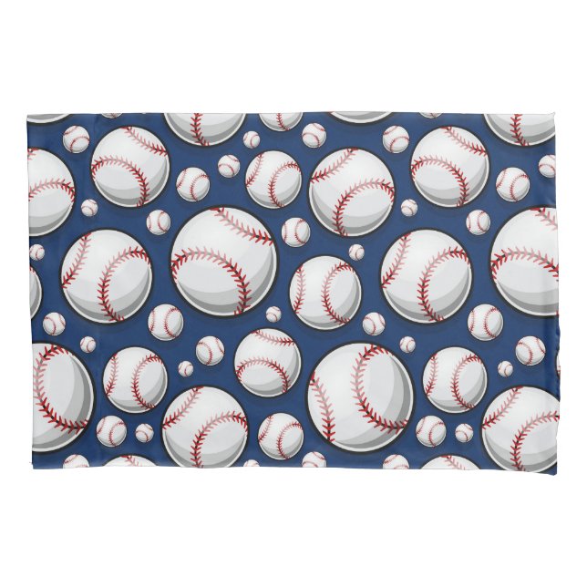 Baseball Sports Pattern Pillowcase (Front-Left)