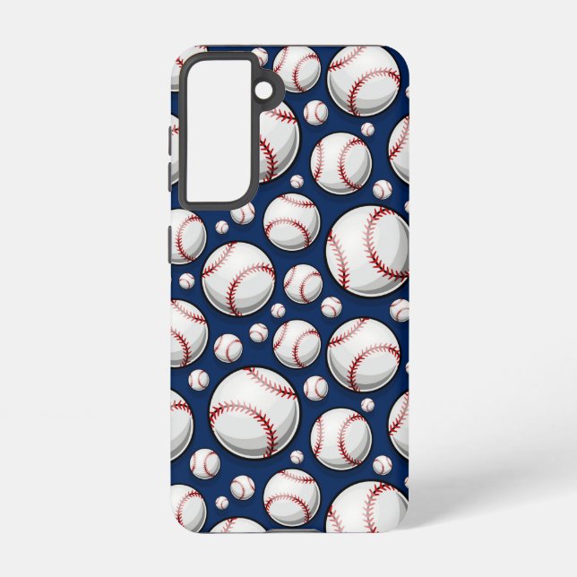 Baseball Sports Pattern Samsung Galaxy S21 Case (Back)