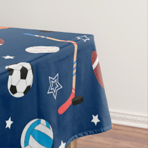 Baseball sports Pattern  Tablecloth