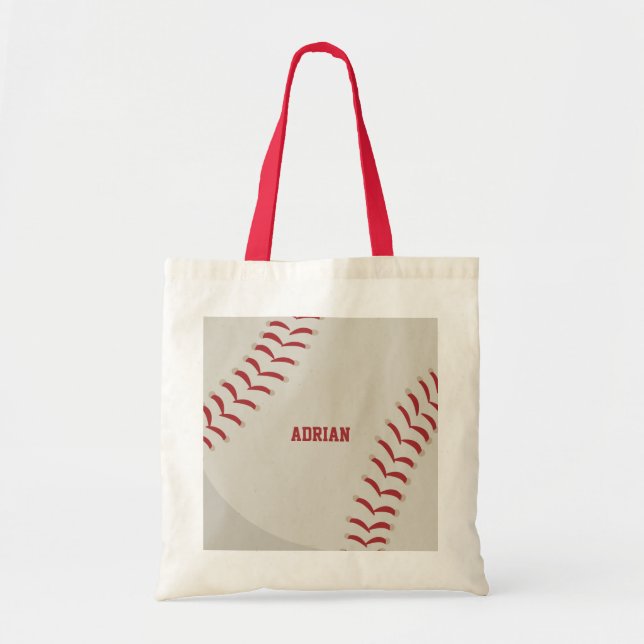 Baseball Sports Personalised Tote Bag (Front)