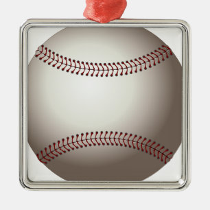 Baseball Sports Team Game Coach Family Friend Fun Metal Tree Decoration