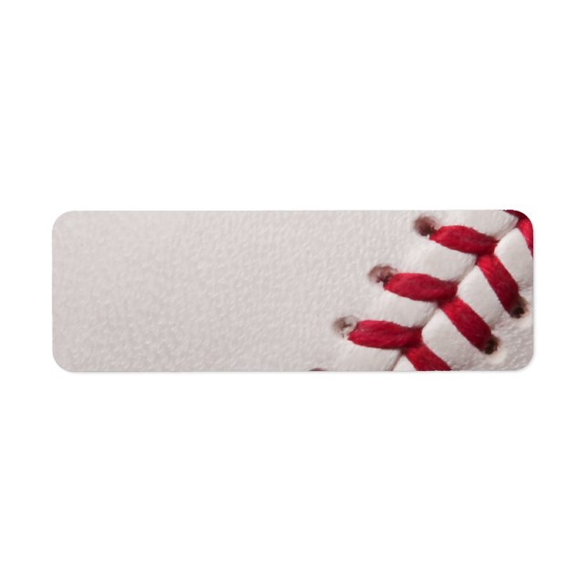 Baseball - Sports Template Baseballs Background Return Address Label (Front)