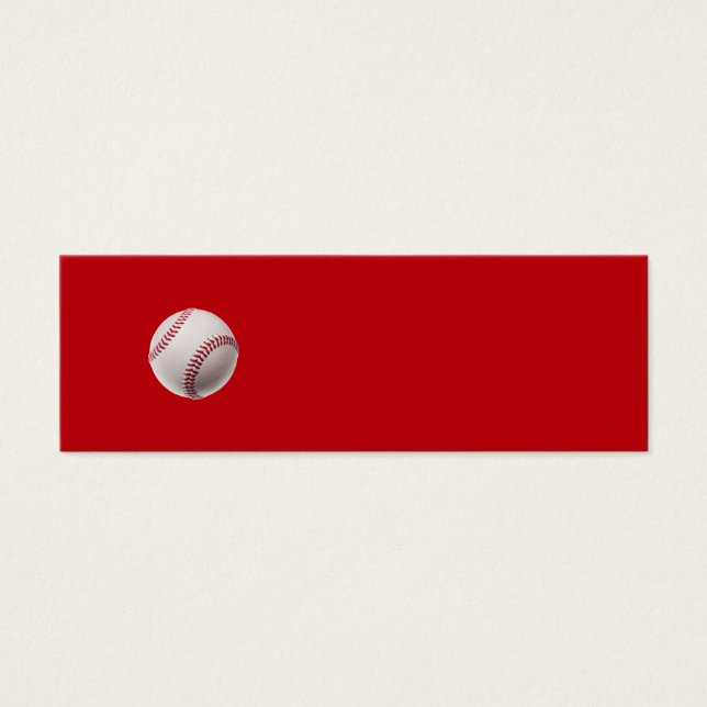 Baseball - Sports Template Baseballs on Red (Front)