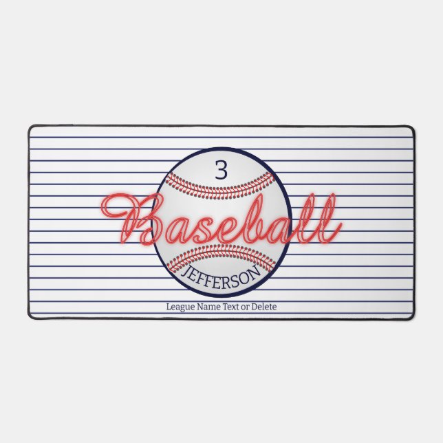 Baseball Sports Theme Desk Mats & Pads (Front)