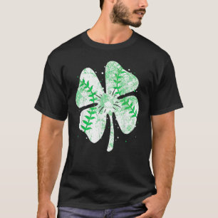 Baseball St Patricks Day Boys Men Catcher Pitcher T-Shirt