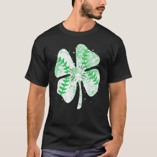 Baseball St Patricks Day Boys Men Catcher Pitcher  T-Shirt