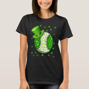 Baseball St Patricks Day Leprechaun Shamrock Irish T-Shirt