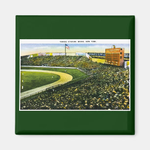 Baseball Stadium, Bronx, New York Vintage Magnet