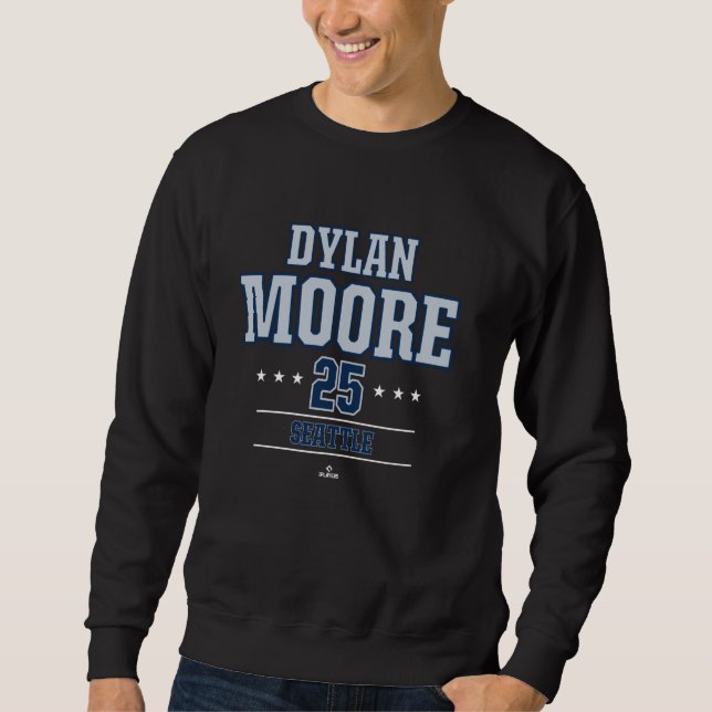 Baseball Star Dylan Moore Seattle MLBPA Sweatshirt (Front)