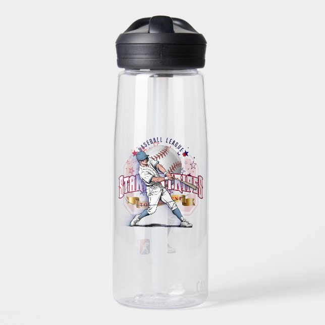 Baseball Stars & Stripes | 25oz Water Bottle (Front)