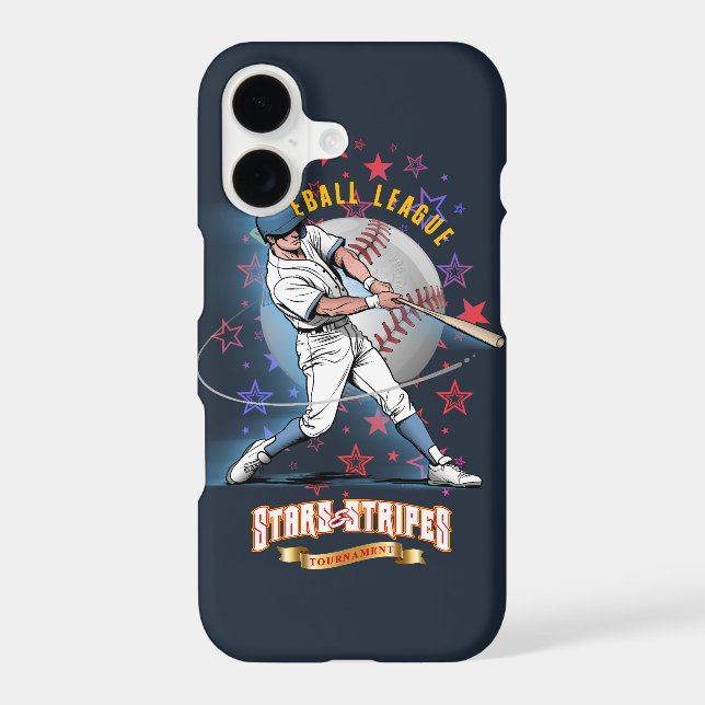 Baseball Stars & Stripes (Dark mode) | (Back)