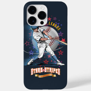 Baseball Stars & Stripes (Dark mode) Case-Mate iPhone 14 Pro Max Case