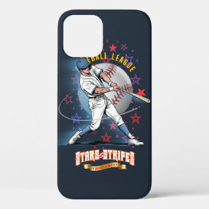 Baseball Stars & Stripes (Dark mode) iPhone 12 Pro Case