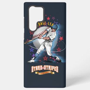 Baseball Stars & Stripes (Dark mode) Samsung Galaxy Case