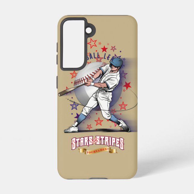 Baseball Stars & Stripes | Samsung Galaxy S21 Case (Back)